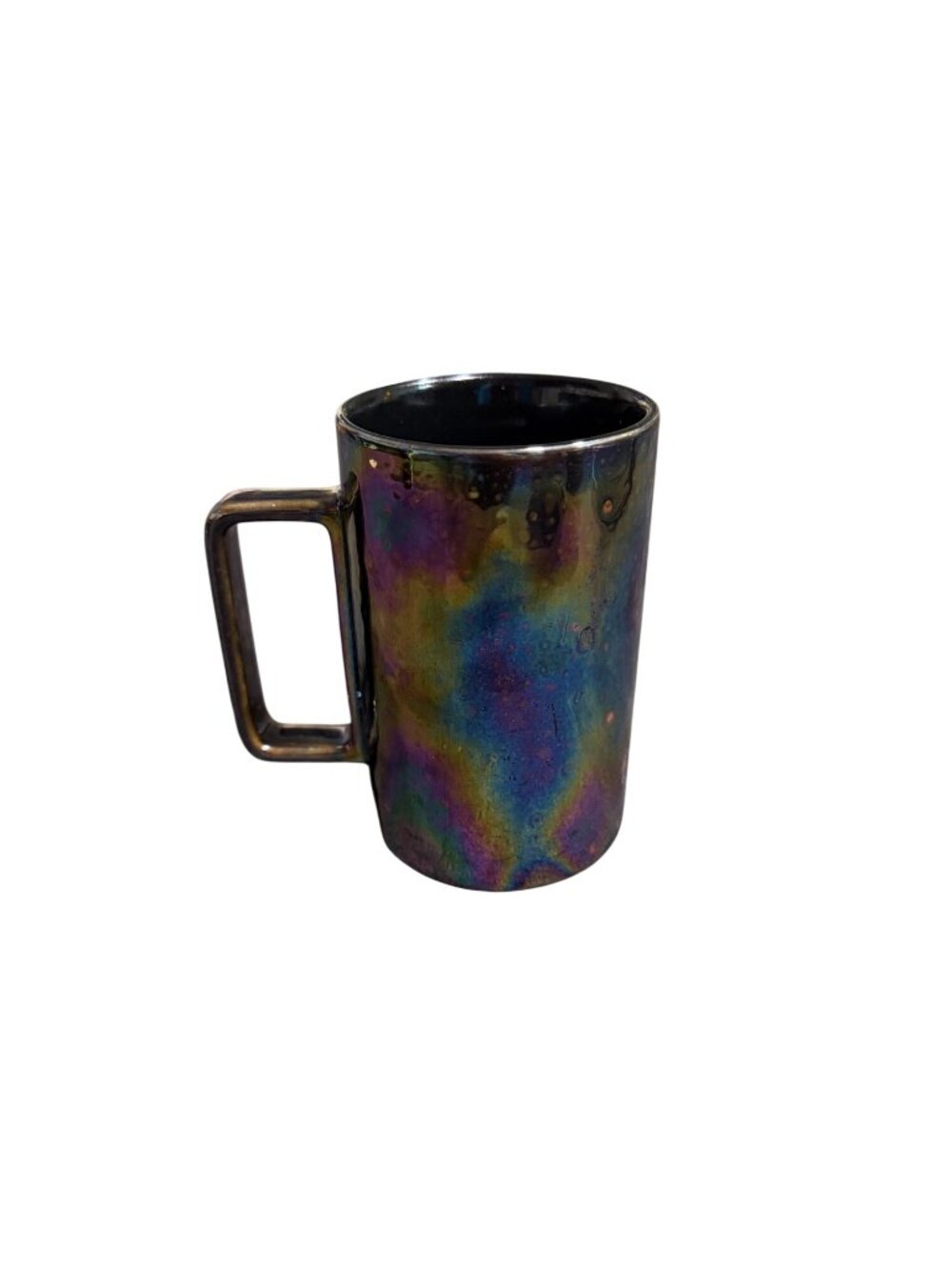 Starbucks 12 Oz Iridescent Black Ceramic Mug Coffee Tea Cup Dishwasher Safe